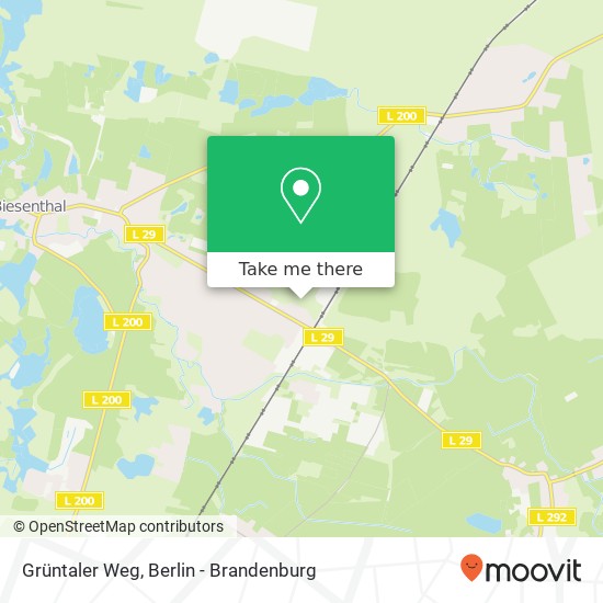 Grüntaler Weg map