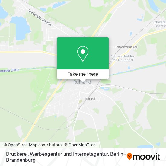 Druckerei, Werbeagentur und Internetagentur map