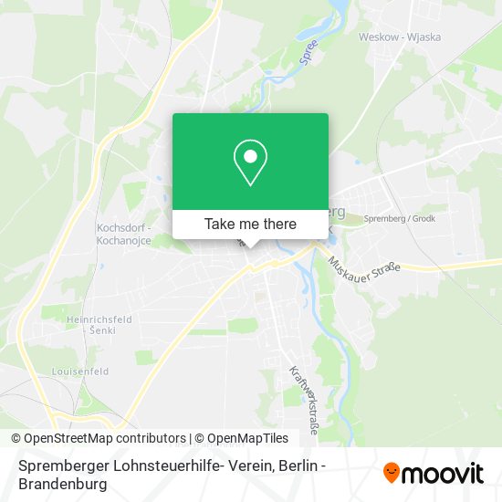 Карта Spremberger Lohnsteuerhilfe- Verein