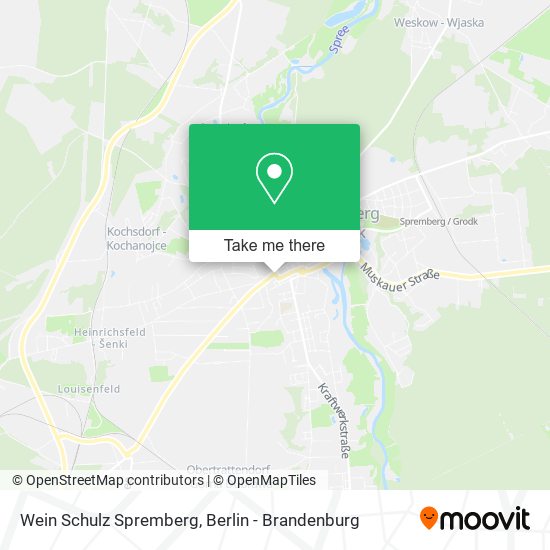Карта Wein Schulz Spremberg