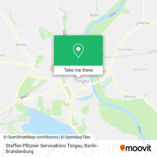 Карта Steffen Pfitzner Servicebüro Torgau