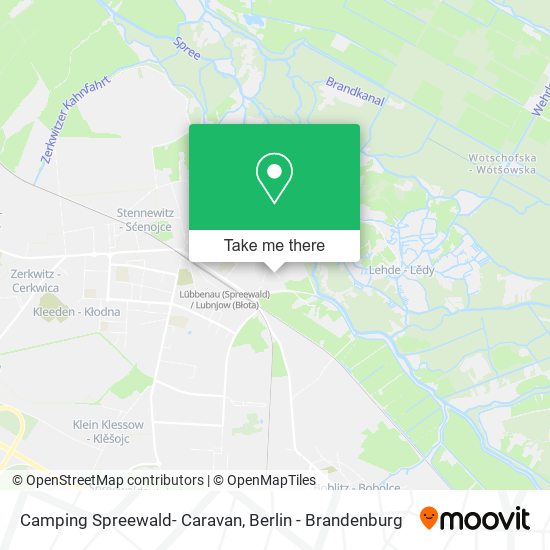 Карта Camping Spreewald- Caravan