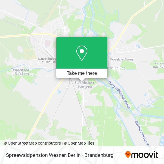 Spreewaldpension Wesner map