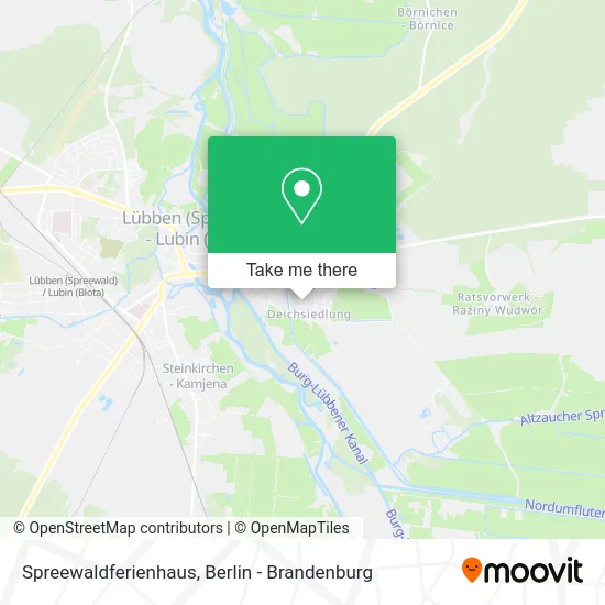 Карта Spreewaldferienhaus