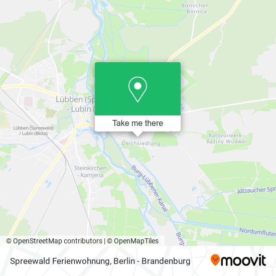 Карта Spreewald Ferienwohnung