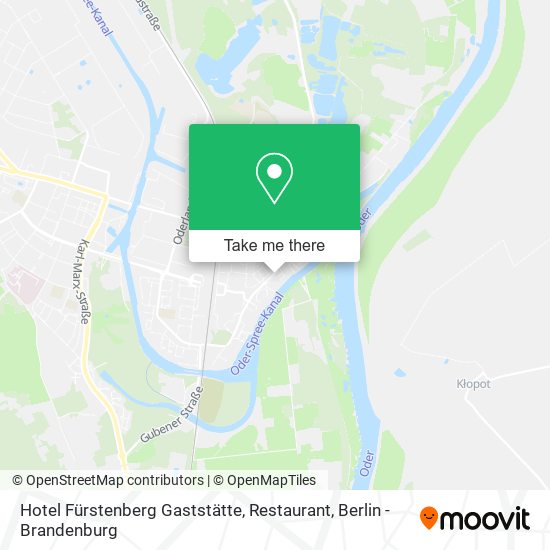 Hotel Fürstenberg Gaststätte, Restaurant map
