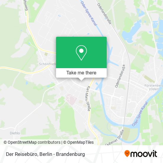 Der Reisebüro map