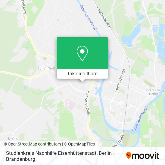 Карта Studienkreis Nachhilfe Eisenhüttenstadt