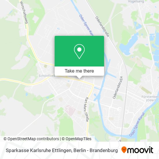 Sparkasse Karlsruhe Ettlingen map