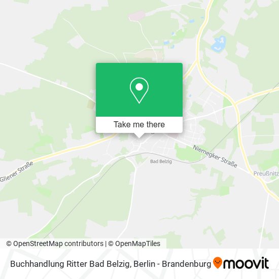 Buchhandlung Ritter Bad Belzig map