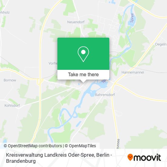 Карта Kreisverwaltung Landkreis Oder-Spree
