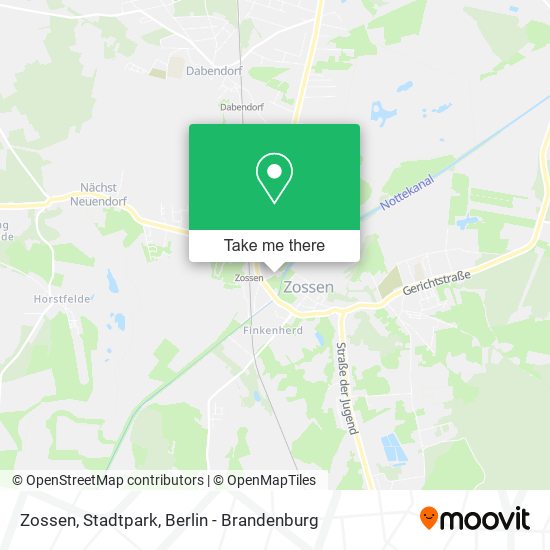 Zossen, Stadtpark map
