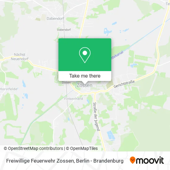 Карта Freiwillige Feuerwehr Zossen