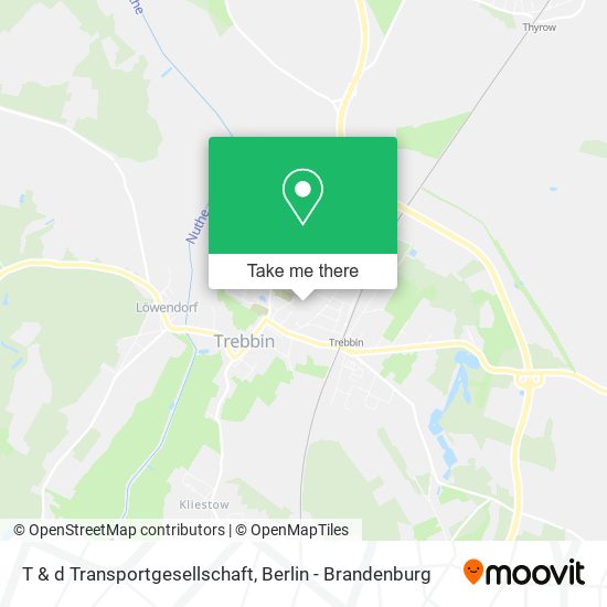T & d Transportgesellschaft map