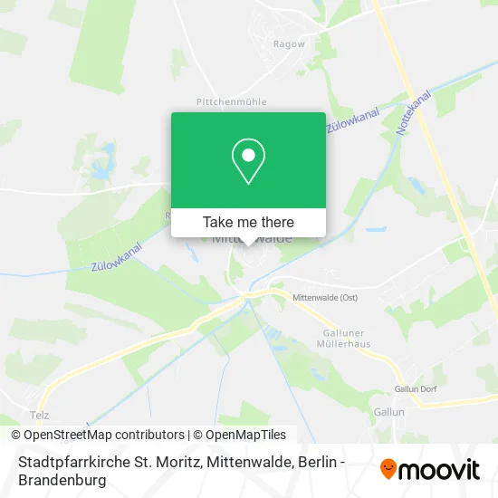 Карта Stadtpfarrkirche St. Moritz, Mittenwalde