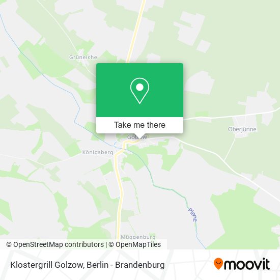 Klostergrill Golzow map