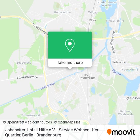 Карта Johanniter-Unfall-Hilfe e.V. - Service Wohnen Ufer Quartier