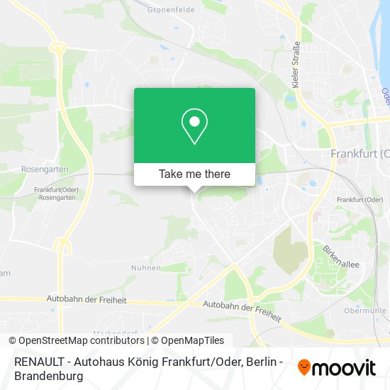 RENAULT - Autohaus König Frankfurt / Oder map