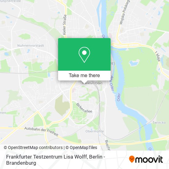 Frankfurter Testzentrum Lisa Wolff map