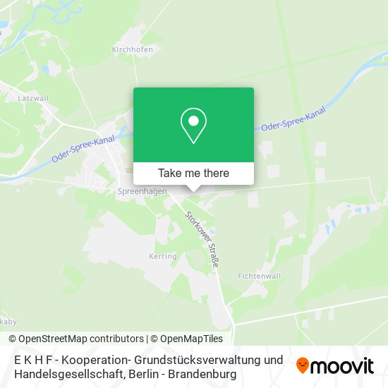 Карта E K H F - Kooperation- Grundstücksverwaltung und Handelsgesellschaft