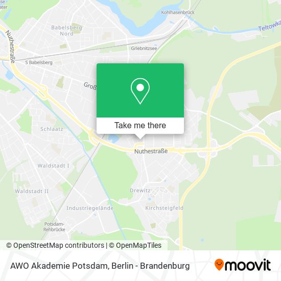 AWO Akademie Potsdam map