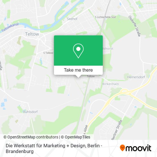 Карта Die Werkstatt für Marketing + Design