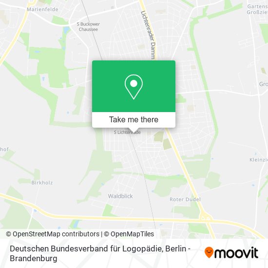 Deutschen Bundesverband für Logopädie map