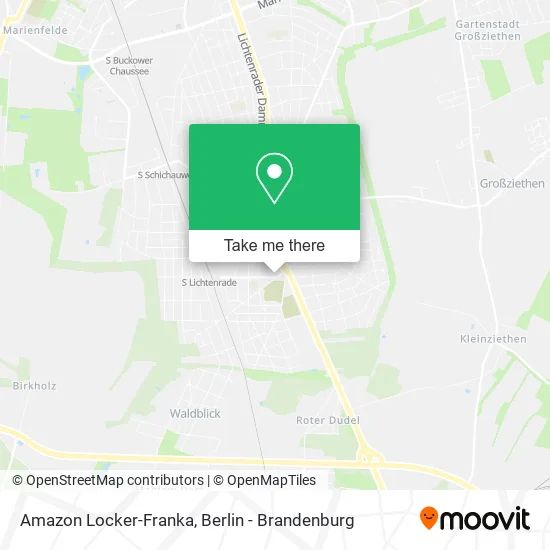 Amazon Locker-Franka map