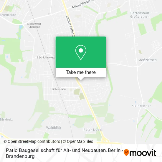 Карта Patio Baugesellschaft für Alt- und Neubauten