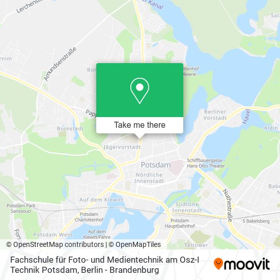 Карта Fachschule für Foto- und Medientechnik am Osz-I Technik Potsdam
