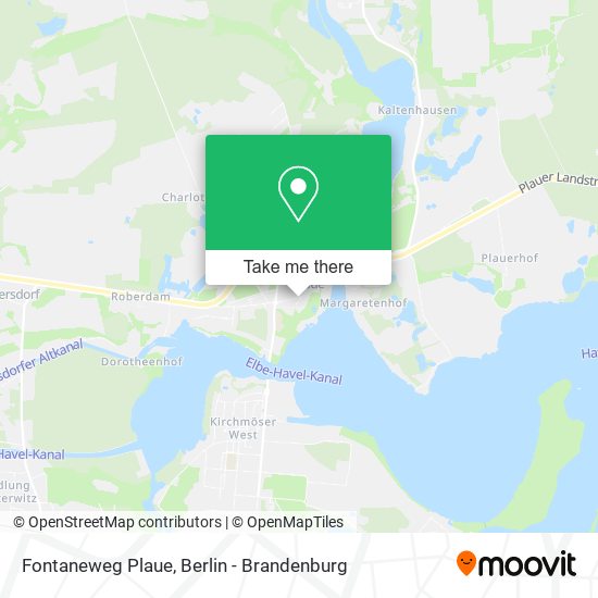 Карта Fontaneweg Plaue