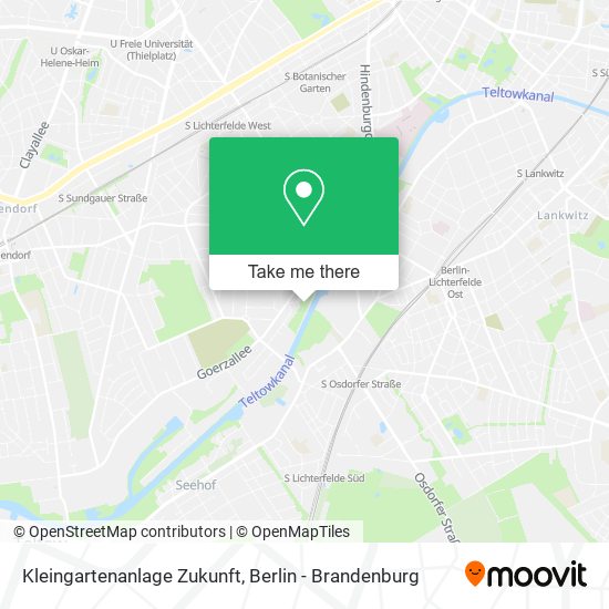 Kleingartenanlage Zukunft map