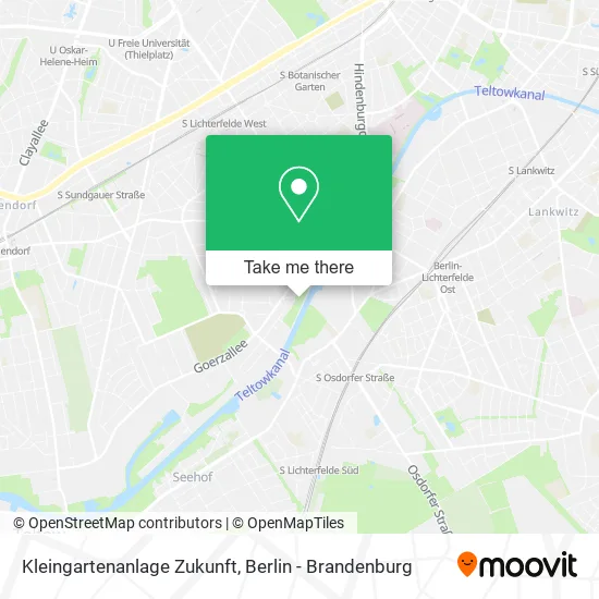 Карта Kleingartenanlage Zukunft