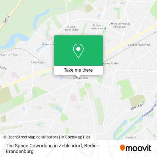 The Space Coworking in Zehlendorf map