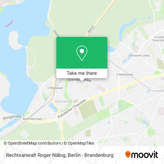 Карта Rechtsanwalt Roger Näbig