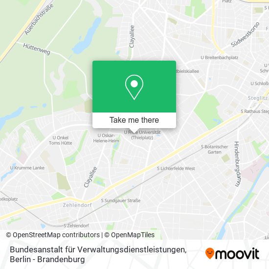 Bundesanstalt für Verwaltungsdienstleistungen map