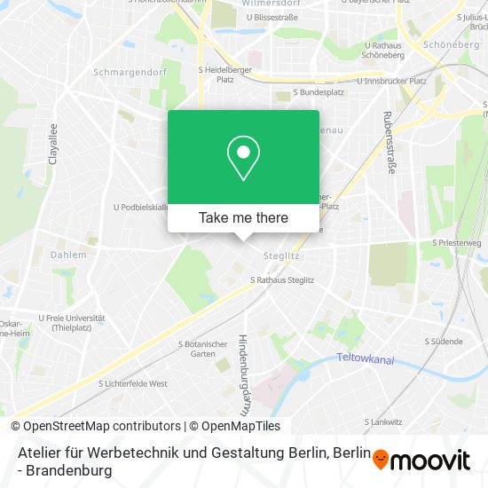 Atelier für Werbetechnik und Gestaltung Berlin map