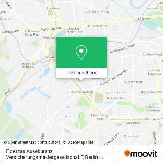 Карта Fidestas Assekuranz Versicherungsmaklergesellschaf T