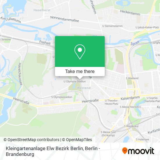 Карта Kleingartenanlage Elw Bezirk Berlin