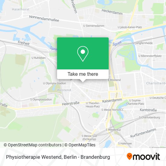 Physiotherapie Westend map