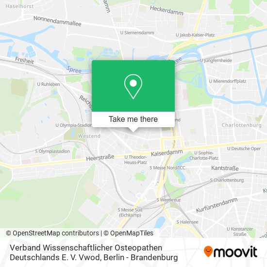Verband Wissenschaftlicher Osteopathen Deutschlands E. V. Vwod map