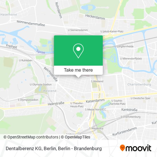 Dentalberenz KG, Berlin map