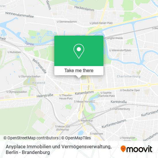 Карта Anyplace Immobilien und Vermögensverwaltung