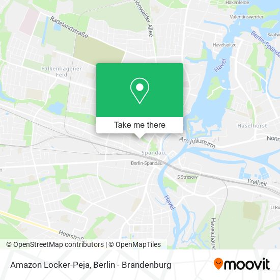 Amazon Locker-Peja map
