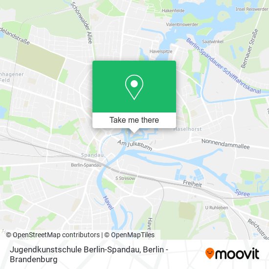 Карта Jugendkunstschule Berlin-Spandau