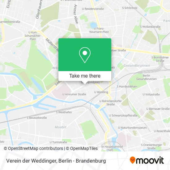Verein der Weddinger map