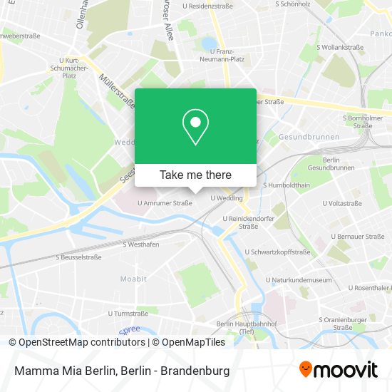 Карта Mamma Mia Berlin