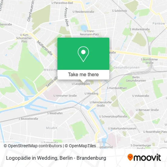 Карта Logopädie in Wedding