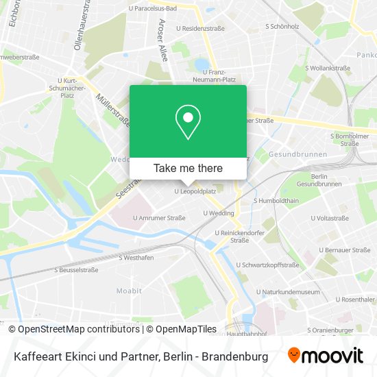 Карта Kaffeeart Ekinci und Partner