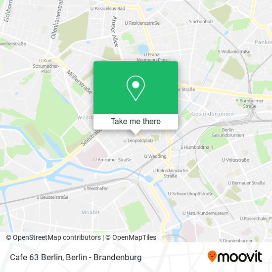 Карта Cafe 63 Berlin